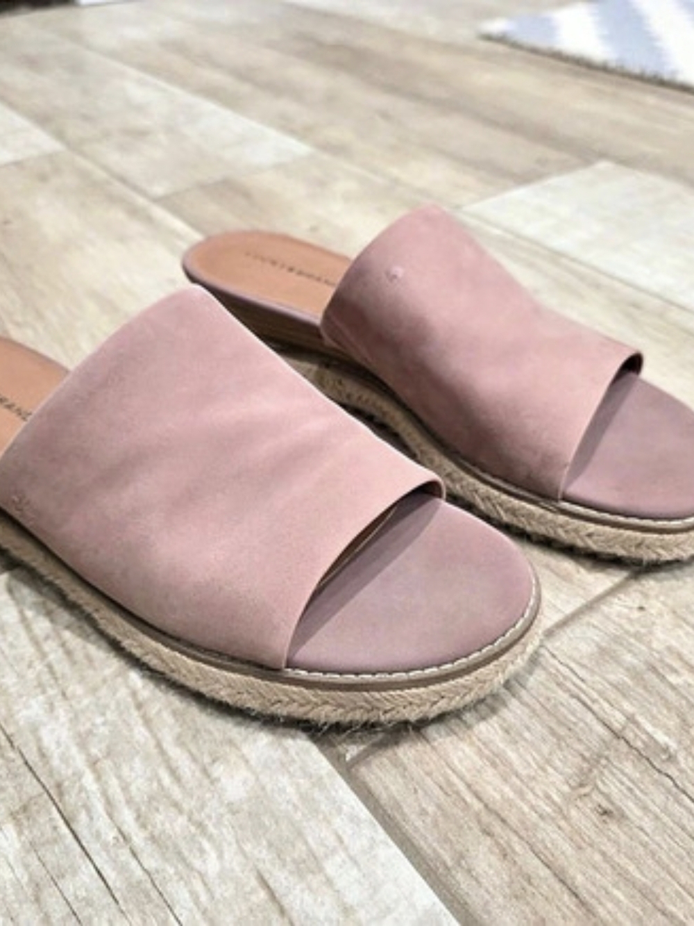 LUCKY BRAND Pink Suede Wedge